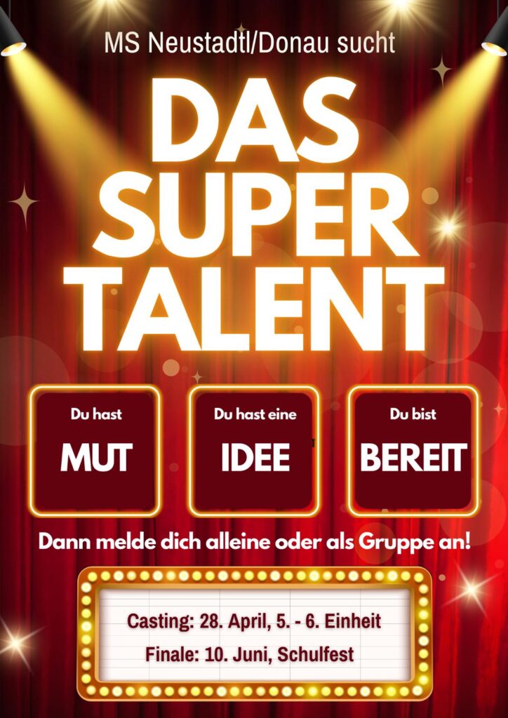 Supertalent Casting Poster 2026